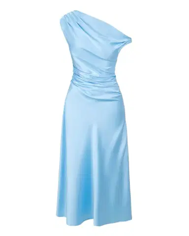 STAUD Phare Silk Midi Dress | Thumbnail 1 STAUD Phare Silk Midi Dress | Thumbnail 1