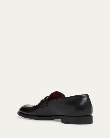 Zegna Men's Calfskin Penny Loafers | Thumbnail 4