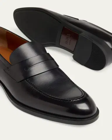 Zegna Men's Calfskin Penny Loafers | Thumbnail 5