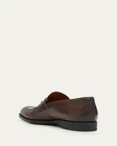 Zegna Men's Calfskin Penny Loafers | Thumbnail 6