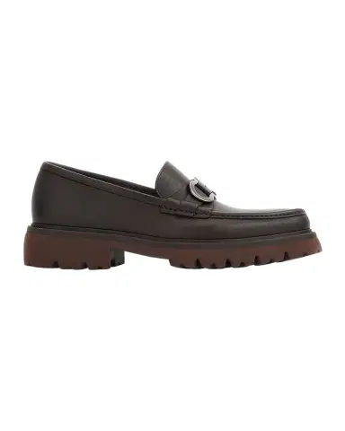 Ferragamo Men's Cocoon Gancini Leather Penny Loafers | Thumbnail 1
