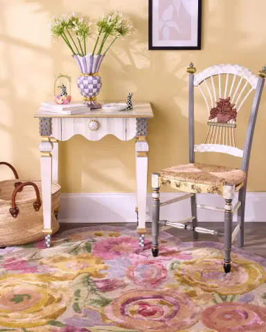 MacKenzie-Childs Scalloped Flower Meadow Rug, 8 ' x 10 ' | Thumbnail 2