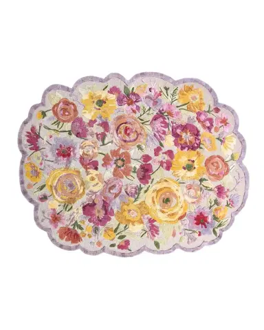 MacKenzie-Childs Scalloped Flower Meadow Rug, 8 ' x 10 ' | Thumbnail 1