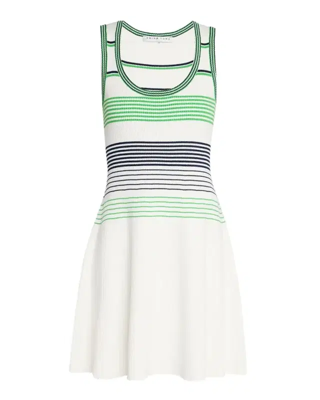 Trina Turk Veronkia Striped Knit Tank Dress