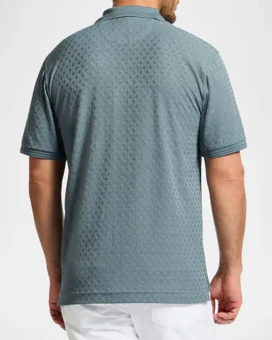 Robert Graham Men's Elias Jacquard Polo Shirt | Thumbnail 3 Robert Graham Men's Elias Jacquard Polo Shirt | Thumbnail 3