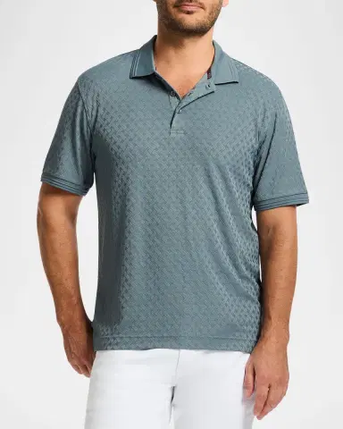 Robert Graham Men's Elias Jacquard Polo Shirt | Thumbnail 4 Robert Graham Men's Elias Jacquard Polo Shirt | Thumbnail 4