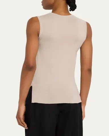 MAJESTIC FILATURES Cashmere Crewneck Tank Top | Thumbnail 3