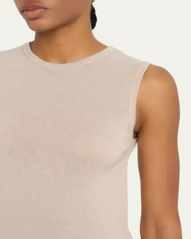 MAJESTIC FILATURES Cashmere Crewneck Tank Top | Thumbnail 5