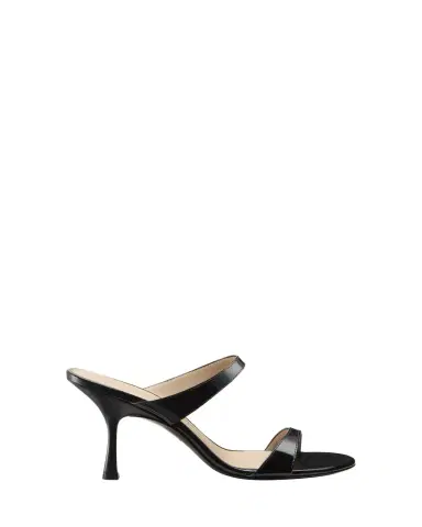 Stuart Weitzman Nudist Patent Leather Dual-Strap Sandals | Thumbnail 1 Stuart Weitzman Nudist Patent Leather Dual-Strap Sandals | Thumbnail 1