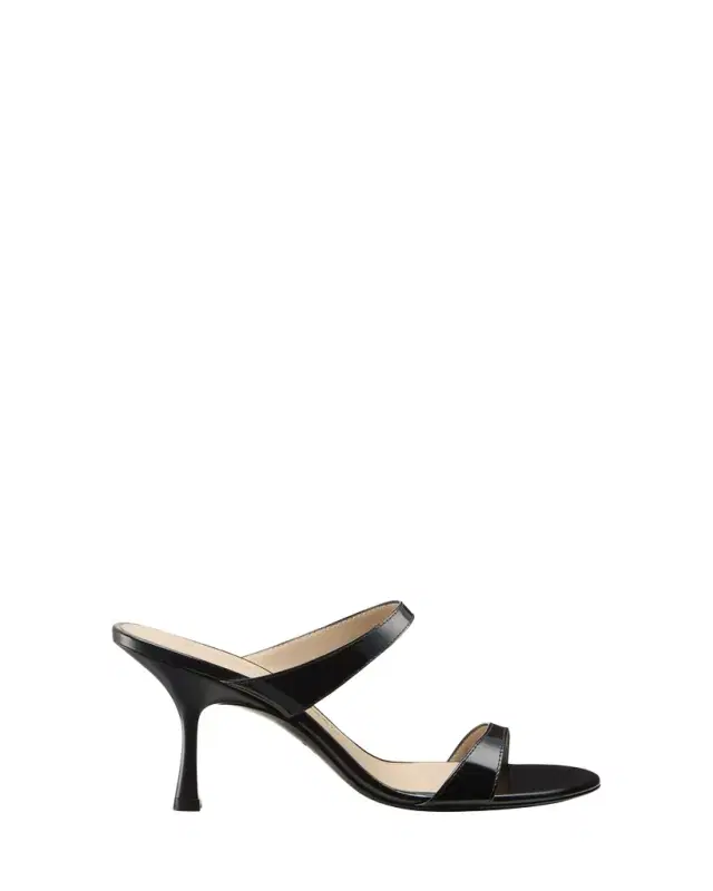 Stuart Weitzman Nudist Patent Leather Dual-Strap Sandals