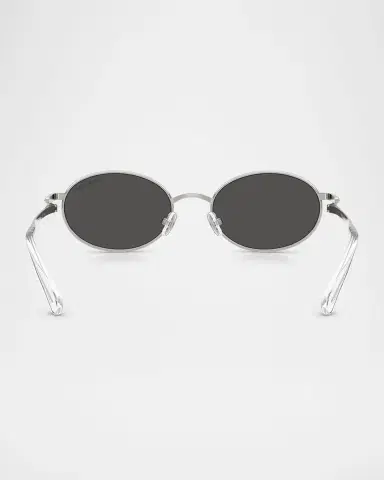 Swarovski SK7033 Metal Oval Sunglasses | Thumbnail 4 Swarovski SK7033 Metal Oval Sunglasses | Thumbnail 4