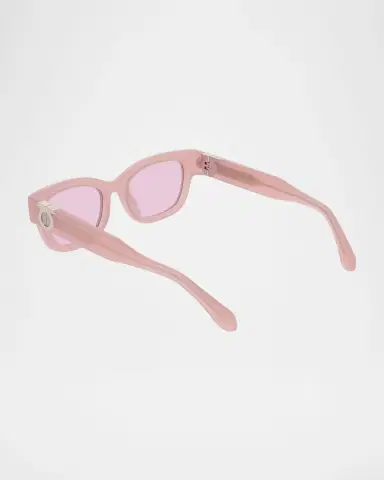 Ferragamo Gancino Rectangle Acetate Sunglasses | Thumbnail 8 Ferragamo Gancino Rectangle Acetate Sunglasses | Thumbnail 8