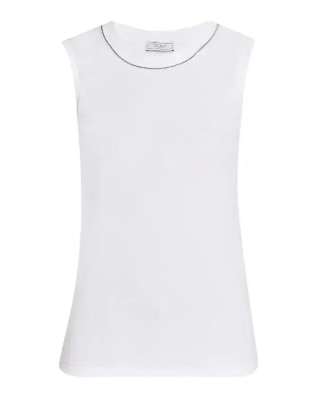 Punto Luce Crewneck Rib Knit Top