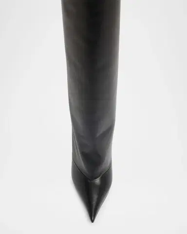 Dolce & Gabbana Devotion Leather Knee-High Boots | Thumbnail 4 Dolce & Gabbana Devotion Leather Knee-High Boots | Thumbnail 4