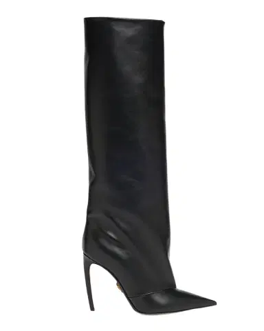 Dolce & Gabbana Devotion Leather Knee-High Boots | Thumbnail 1 Dolce & Gabbana Devotion Leather Knee-High Boots | Thumbnail 1