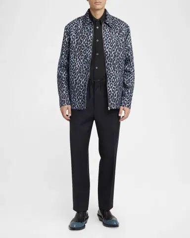 Jil Sander Men's Tapered Stretch Trousers | Thumbnail 2 Jil Sander Men's Tapered Stretch Trousers | Thumbnail 2
