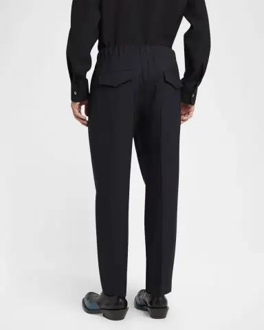 Jil Sander Men's Tapered Stretch Trousers | Thumbnail 3 Jil Sander Men's Tapered Stretch Trousers | Thumbnail 3
