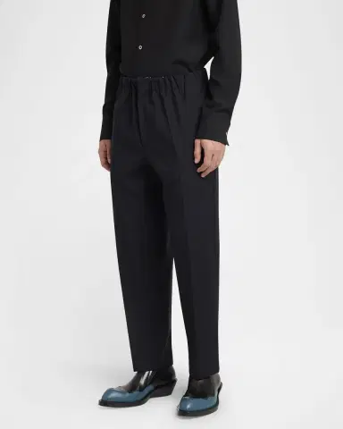 Jil Sander Men's Tapered Stretch Trousers | Thumbnail 4 Jil Sander Men's Tapered Stretch Trousers | Thumbnail 4
