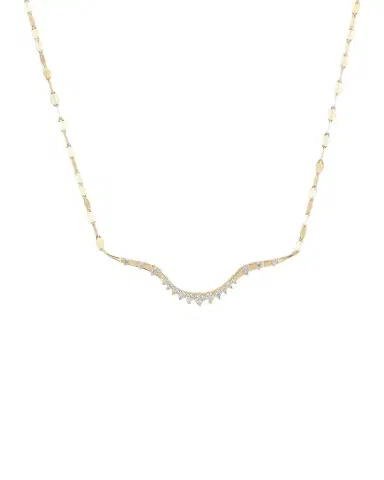 LANA Curved Diamond Solo Constellation Necklace | Thumbnail 1