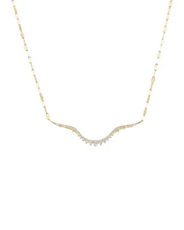 Curved Diamond Solo Constellation Necklace