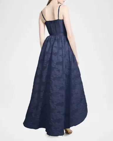 BCBGMAXAZRIA High-Low Fil Coupe Corset Gown | Thumbnail 2 BCBGMAXAZRIA High-Low Fil Coupe Corset Gown | Thumbnail 2