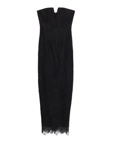 BCBGMAXAZRIA Strapless Floral Lace Column Gown | Thumbnail 1 BCBGMAXAZRIA Strapless Floral Lace Column Gown | Thumbnail 1