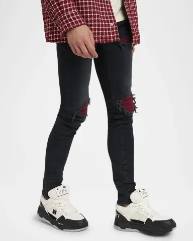 AMIRI Men's MA-1 Leather & Mesh Low-Top Sneakers | Thumbnail 3 AMIRI Men's MA-1 Leather & Mesh Low-Top Sneakers | Thumbnail 3