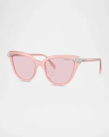 Swarovski SK6039 Cat-Eye Acetate Sunglasses | Thumbnail 3