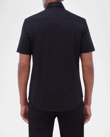 Bugatchi Men's Miles Slim Short Sleeve Shirt | Thumbnail 2