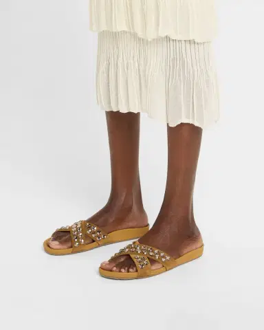 PEDRO GARCIA Analis Crystal Suede Crisscross Sandals | Thumbnail 2 PEDRO GARCIA Analis Crystal Suede Crisscross Sandals | Thumbnail 2