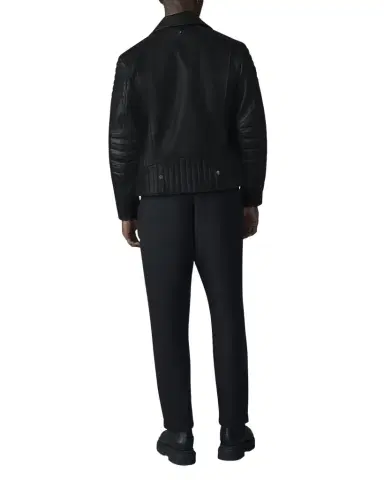 Mackage Men's Kenneth Asymmetric-Zip Leather Biker Jacket | Thumbnail 1 Mackage Men's Kenneth Asymmetric-Zip Leather Biker Jacket | Thumbnail 1