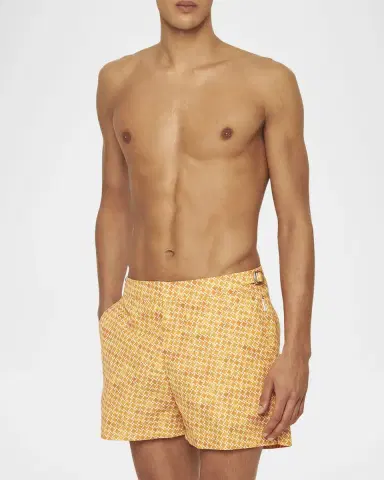 Orlebar Brown Men's Setter Geo-Print Swim Shorts | Thumbnail 2 Orlebar Brown Men's Setter Geo-Print Swim Shorts | Thumbnail 2