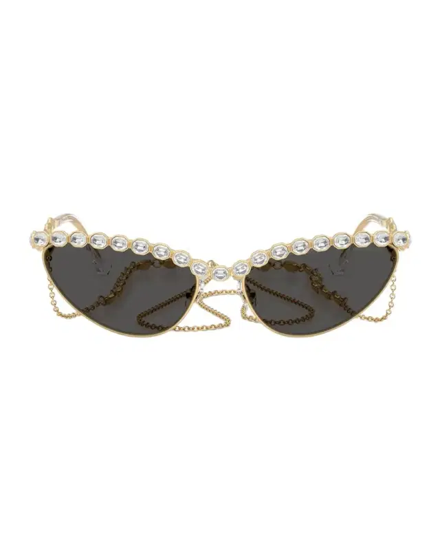 SK7030 Cat Eye Crystalized Sunglasses