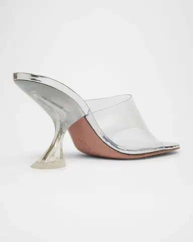 Amina Muaddi Taylor Glass Slipper Mule Sandals | Thumbnail 2