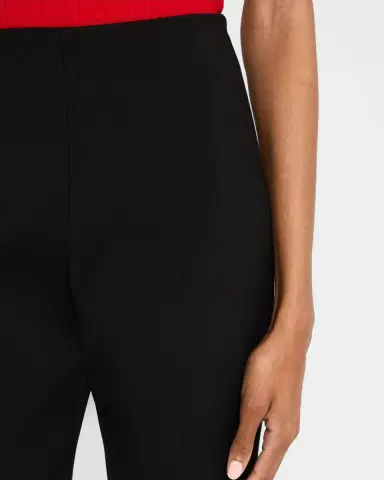 Adam Lippes Kit Slim Leg Compact Viscose Pants | Thumbnail 5