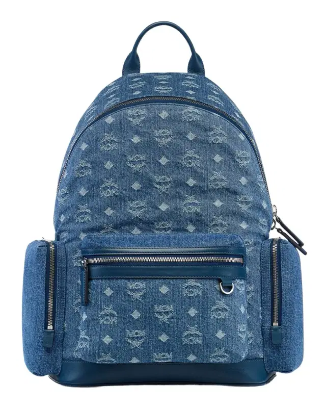 Men's Stark Medium Denim Monogram Backpack