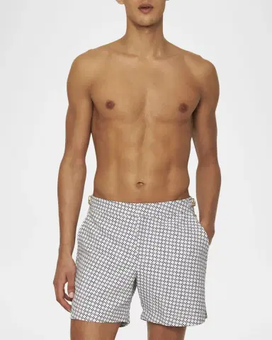 Orlebar Brown Men's Bulldog Jacquard Swim Shorts | Thumbnail 2 Orlebar Brown Men's Bulldog Jacquard Swim Shorts | Thumbnail 2