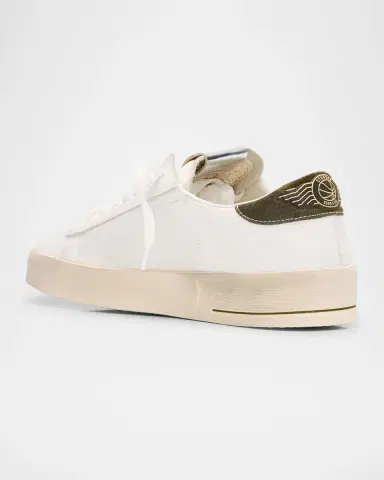 Golden Goose Men's Stardan Mesh and Leather Low-Top Sneakers | Thumbnail 3