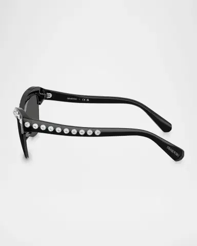 Swarovski SK6043 Crystal Butterfly Acetate Sunglasses | Thumbnail 2