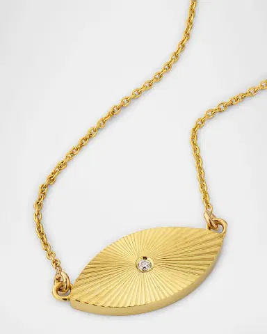 Jennifer Meyer Mini Evil Eye Necklace | Thumbnail 3 Jennifer Meyer Mini Evil Eye Necklace | Thumbnail 3