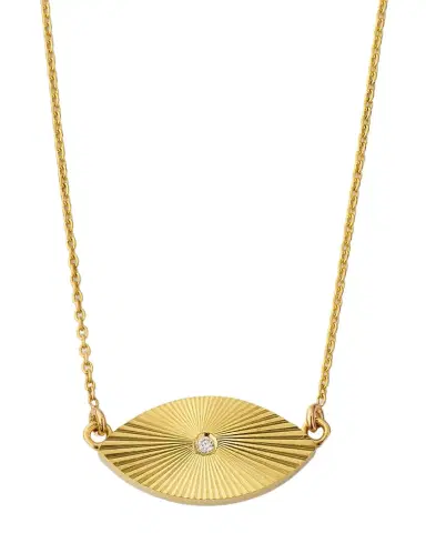 Jennifer Meyer Mini Evil Eye Necklace | Thumbnail 1 Jennifer Meyer Mini Evil Eye Necklace | Thumbnail 1