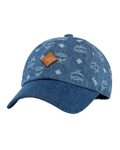 MCM Men 's Denim Monogram Baseball Cap | Thumbnail 1 MCM Men 's Denim Monogram Baseball Cap | Thumbnail 1