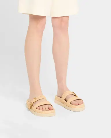 SIMKHAI Aida Raffia Double Band Sporty Sandals | Thumbnail 2 SIMKHAI Aida Raffia Double Band Sporty Sandals | Thumbnail 2