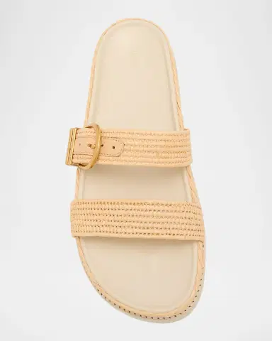SIMKHAI Aida Raffia Double Band Sporty Sandals | Thumbnail 6 SIMKHAI Aida Raffia Double Band Sporty Sandals | Thumbnail 6