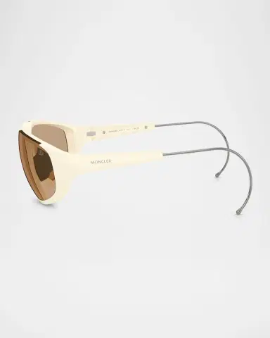 Moncler ME8008 Wraparound Plastic Sunglasses | Thumbnail 2