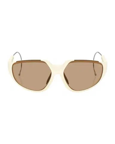 Moncler ME8008 Wraparound Plastic Sunglasses | Thumbnail 1