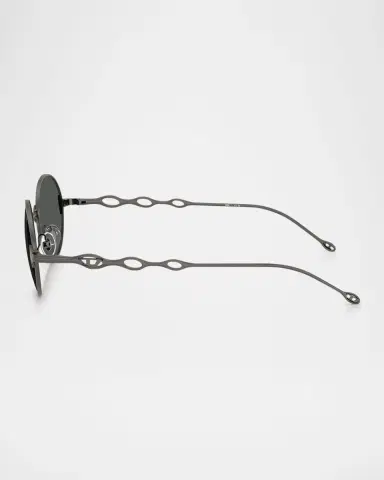 Diesel Men's DL1008 Round Sunglasses | Thumbnail 2 Diesel Men's DL1008 Round Sunglasses | Thumbnail 2