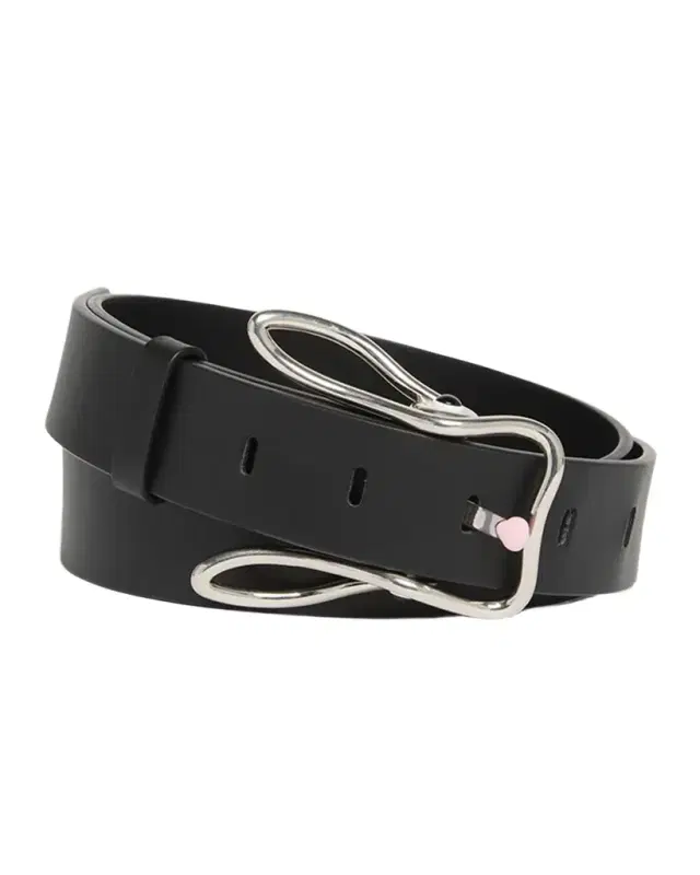 Men's Rabbit-Buckle Leather Belt
