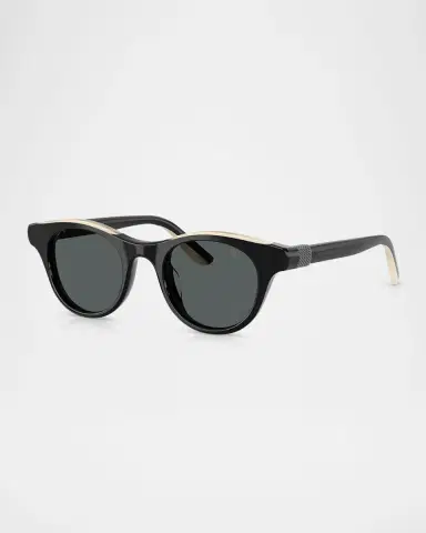 Brunello Cucinelli BC4016S Acetate Round Sunglasses | Thumbnail 3