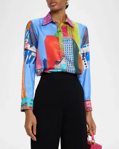 Libertine NYC Printed Silk New Classic Shirt | Thumbnail 3